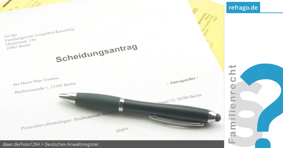 Braucht man für eine Scheidung einen Rechtsanwalt? refrago