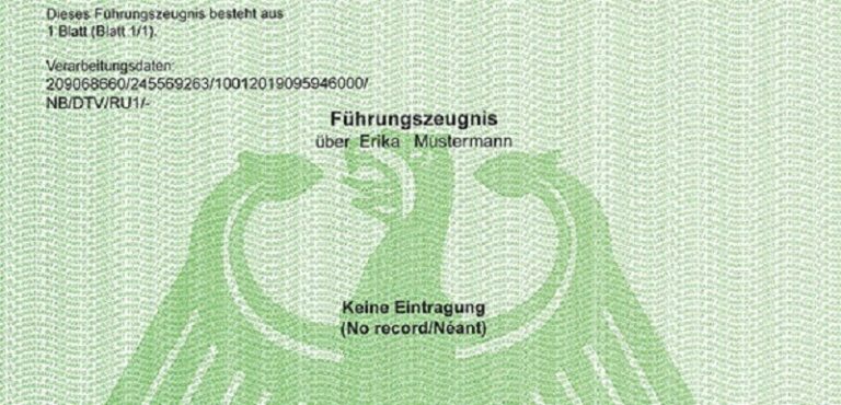 Inhalt eines Führungszeugnis: Was steht im Führungszeugnis?