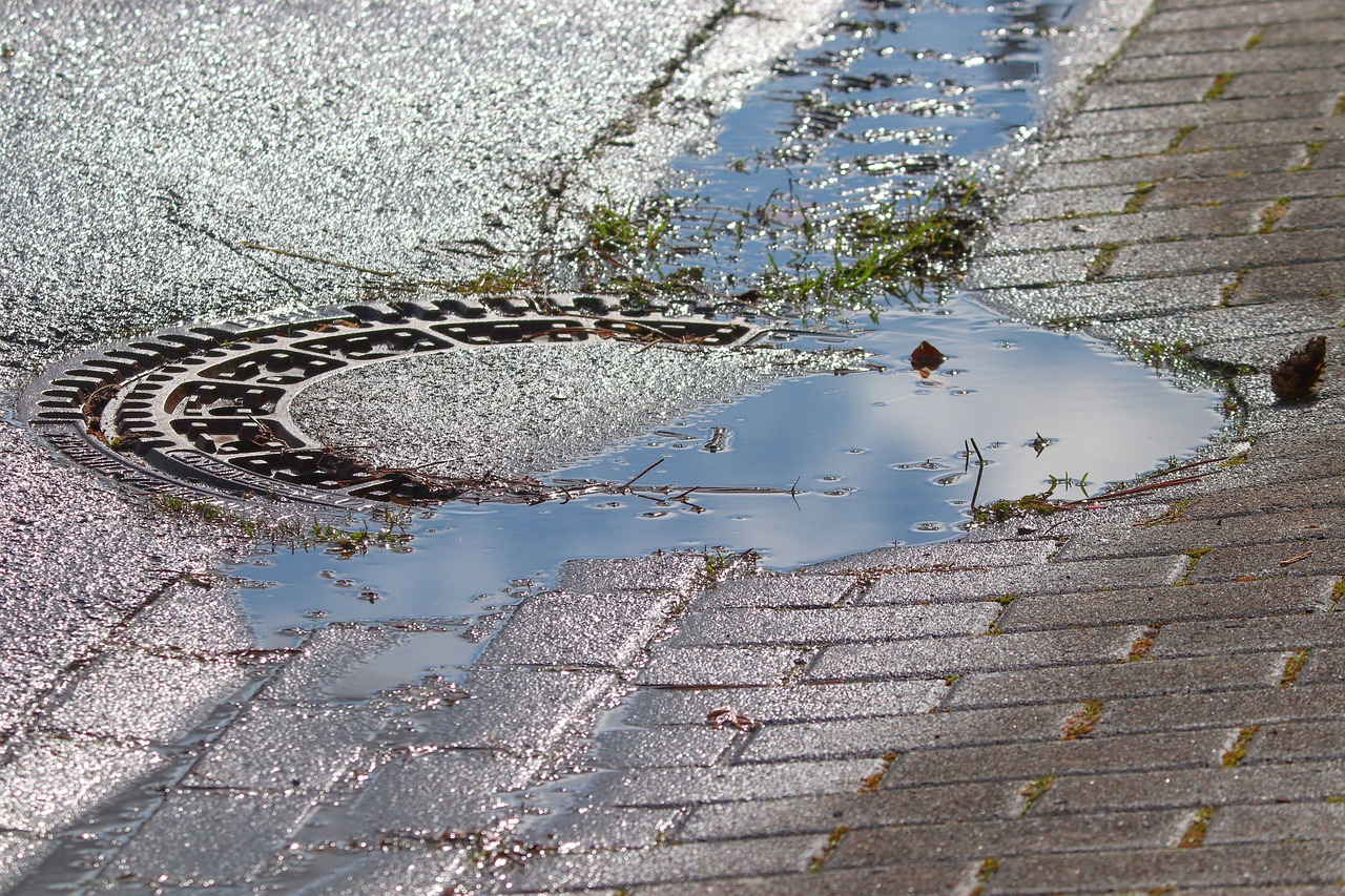 Parken über Schachtdeckel
